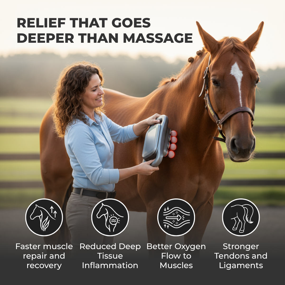 HorseHalo™ Red Light Massage Gun